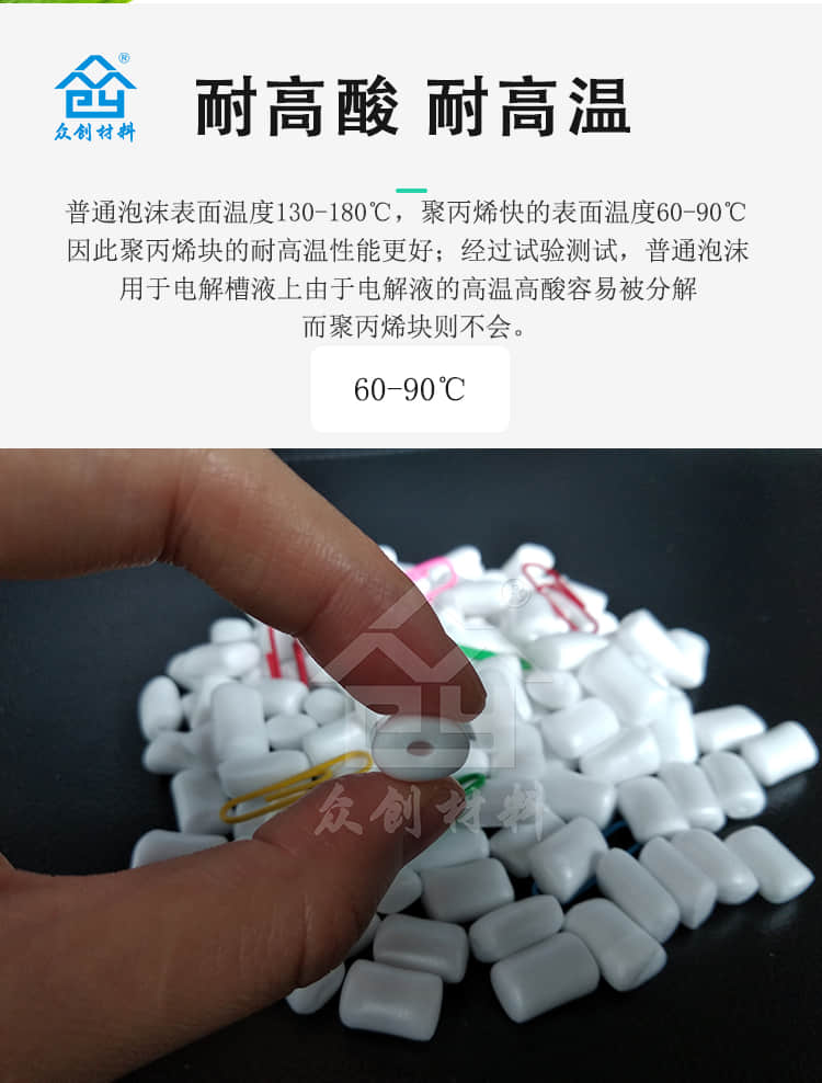 电解槽液保温材料聚丙烯块6